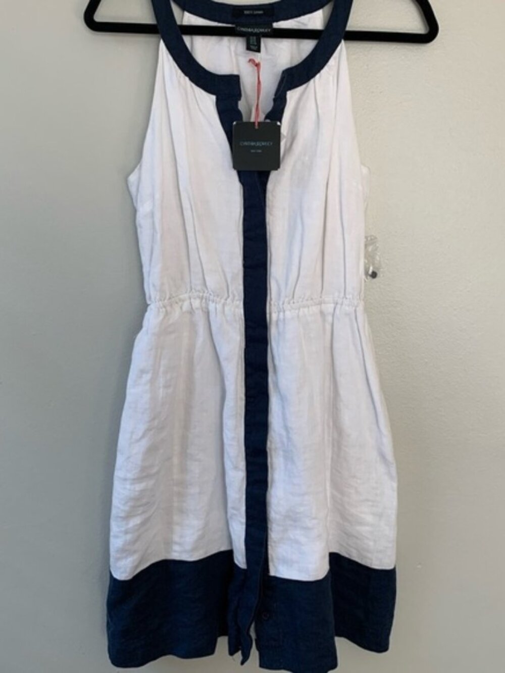 NWT Cynthia Rowley 100% linen dress